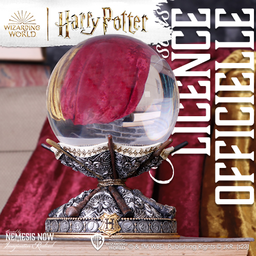 Baguette magique Harry Potter Boule de cristal et support | Licence officielle