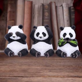 Three Wise Pandas 8.5cm