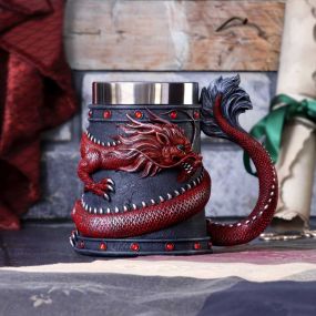 Dragon Coil Tankard Red 16cm