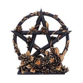 Floral Pentagram 16.5cm Witchcraft & Wiccan Season of the Pentagram
