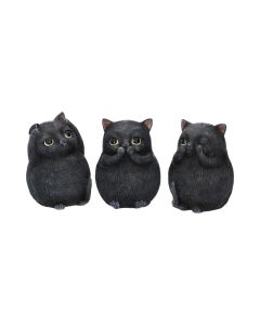Three Wise Fat Cats 8.5cm Cats Roll Back Offer
