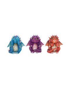 Three Wise Dragonlings 8.5cm Dragons Statues Small (Under 15cm)
