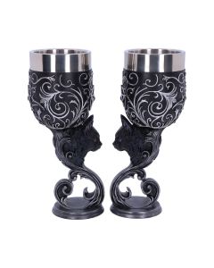 Familiars Love Goblets 18.5cm (Set of 2) Cats Gifts Under £100