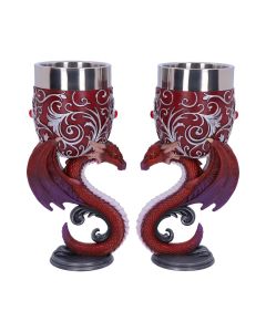 Dragons Devotion Goblets 18.5cm (Set of 2) Dragons Valentine's Day Promotion