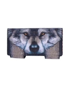 Guardian Wolf Embossed Purse 18.5cm Wolves Artist Wolves