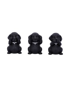Three Wise Labradors 8.5cm Animals Statues Small (Under 15cm)