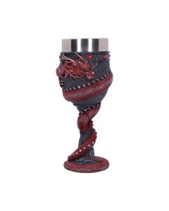 Dragon Coil Goblet Red 20cm Dragons Gobelets