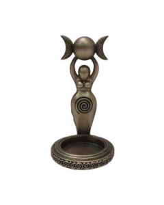 Spiral Goddess Tea Light Holder 12cm Witchcraft & Wiccan Nouveau en stock