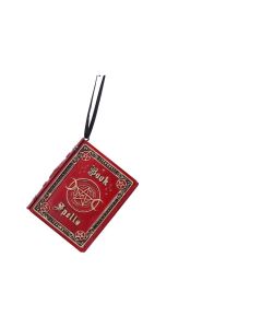 Book of Spells Hanging Ornament 7cm Witchcraft & Wiccan Nouveau en stock