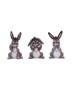 Three Wise Donkeys 11cm Animals Nouveau en stock