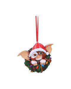 Gremlins Gizmo in Wreath Hanging Ornament 10cm Fantasy Décorations suspendues