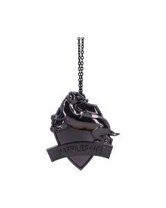 Harry Potter Hufflepuff Crest (Silver) Hanging Ornament 6cm Fantasy Décorations suspendues