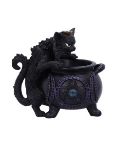 Spite's Cauldron Backflow Incense Burner 16.3cm Cats Spiritual Product Guide