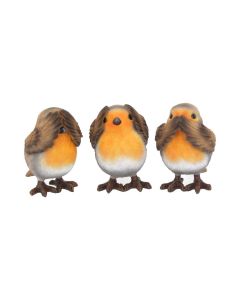 Three Wise Robins 8cm Animals Accessoires de Noël