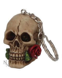 Rose From The Dead Keyrings (Pack of 6) 4.6cm Skulls Crânes