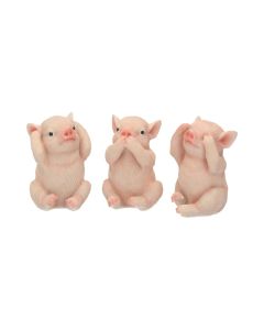 Three Wise Pigs 9.5cm Animals All Animals