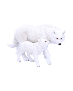 Winter Offspring 27.5cm Wolves Statues Medium (15cm to 30cm)