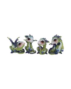 Curious Hatchlings (Set of 4) 9cm Dragons Statues Small (Under 15cm)