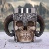 Viking Skull Tankard 19cm Skulls Time Travelling Dads