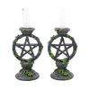 Wiccan Pentagram Candlesticks 15cm (Set of 2) Witchcraft & Wiccan De retour en stock