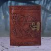 Pentagram Leather Emboss Journal+Lock(SIW) Witchcraft & Wiccan Witchcraft and Wiccan Product Guide