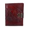 Pentagram Leather Emboss Journal+Lock(SIW) Witchcraft & Wiccan De retour en stock