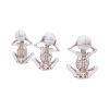 Three Wise Skellywags 13cm (Set of 3) Skeletons Roll Back Offer
