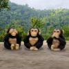 Three Wise Chimps 8cm Apes & Primates De retour en stock