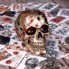 Dead Man's Hand - Gold 15cm Skulls Last Chance to Buy