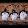 Three Wise Feathered Familiars 9cm Owls Chouettes