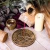 Triquetral Scent Incense Burner (Set of 4) 12.5cm Witchcraft & Wiccan Articles en Vente