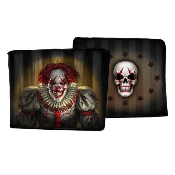 Evil Clown Wallet (JR) Horror De retour en stock