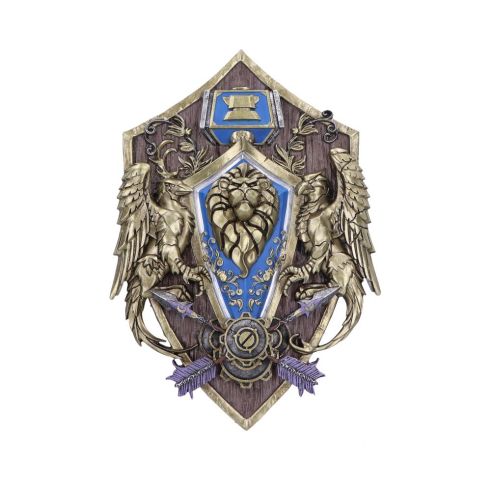 World of Warcraft Alliance Wall Plaque 30cm Gaming Pré-commander