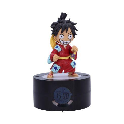 One Piece Luffy Light Up Alarm Clock 19.3cm Anime Flash Sale Licensed