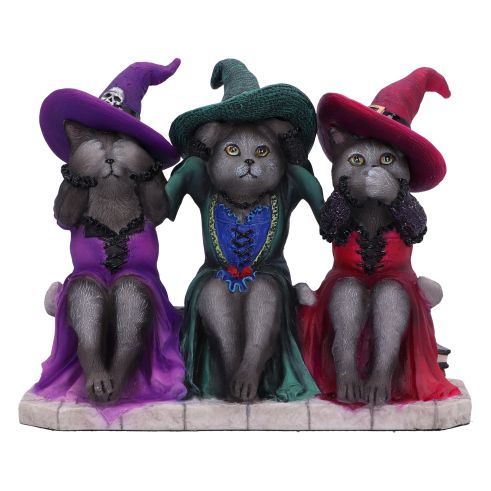 Three Wise Witchy Kittys 15.3cm Cats Out Of Stock