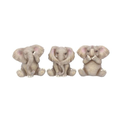 Three Baby Elephants 8cm Elephants De retour en stock