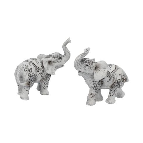 Henna Harmony (Set of 2) 9.5cm Elephants Gifts Under £100