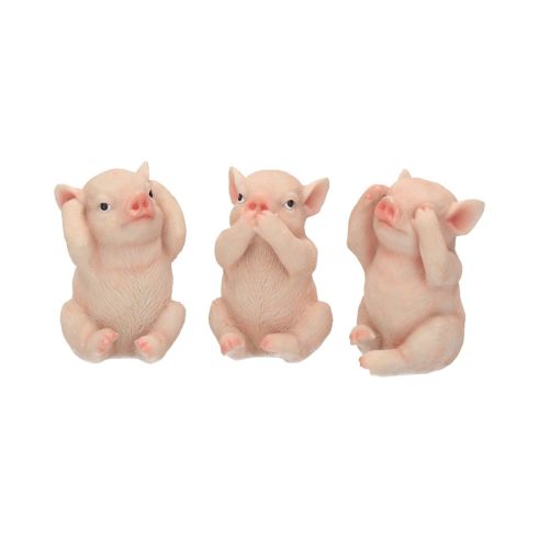 Three Wise Pigs 9.5cm Animals De retour en stock