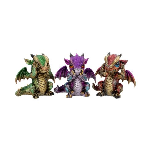 Three Wiselings 8.5cm Dragons Figurines de dragons