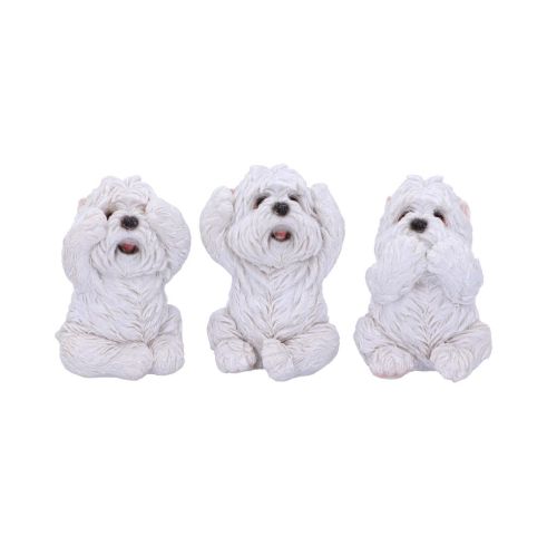 Three Wise Westies 8cm Dogs De retour en stock