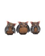 Three Wise Bats 8.5cm Bats NN Petites Figurines