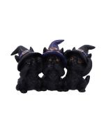Three Wise Black Cats 11.5cm Cats Idées de cadeaux